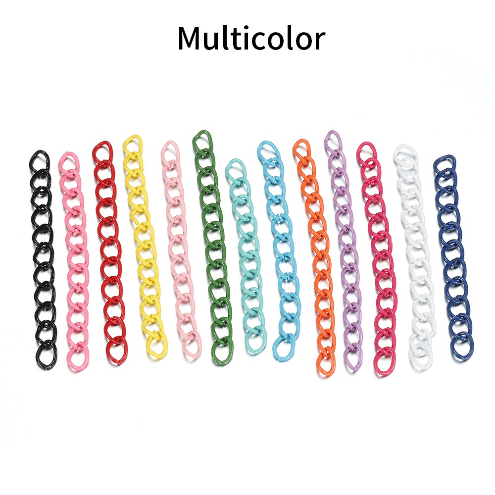 30 stücke 4,5 cm Bunte Halskette Verlängerung Kette Groß Armband Erweiterte Ketten Schwanz Extender Für DIY Schmuck Machen Lieferungen: Mix Colors