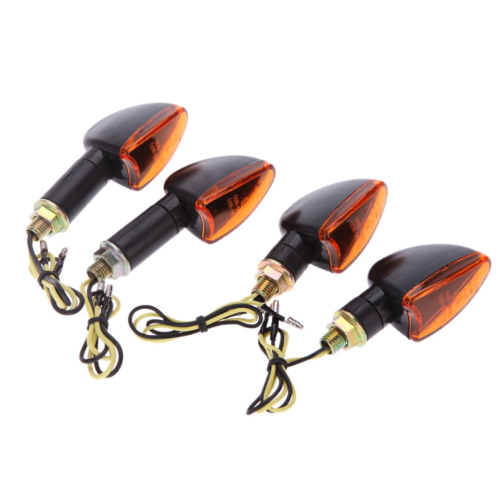 Clignotant universel de moto, 12V, clignotant avant et arrière, lampe halogène, pour Honda suzuki