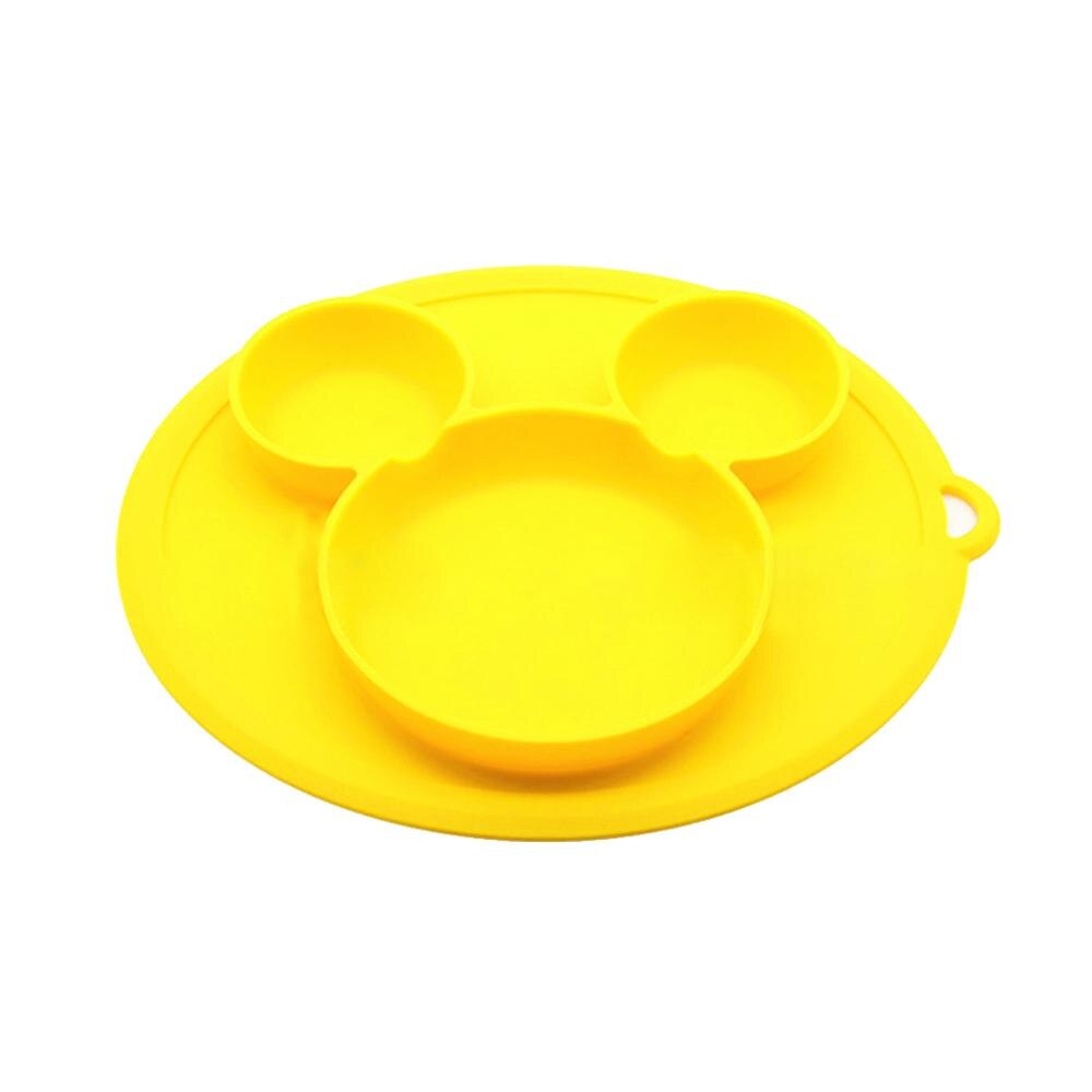 Børns silikoneskål sugeskål børn tallerken baby tallerken baby børn & #39 #39 fodring platos børn bordservice mad tallerken