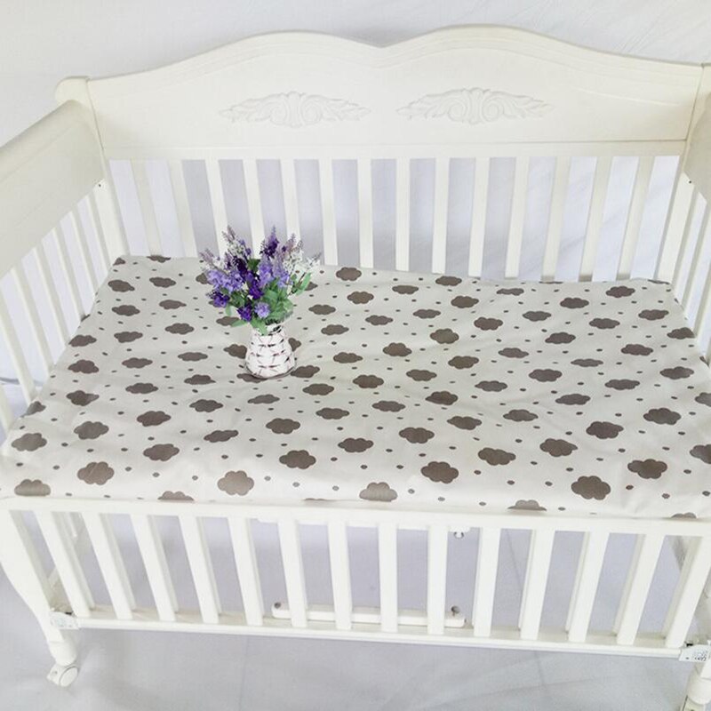 Nyfødte baby sengelinned sengetøj ark krybbe beskyttelse madras lagner blød 100%  bomuld tegneserie print 140*70cm bwz 002: Bwz 002a
