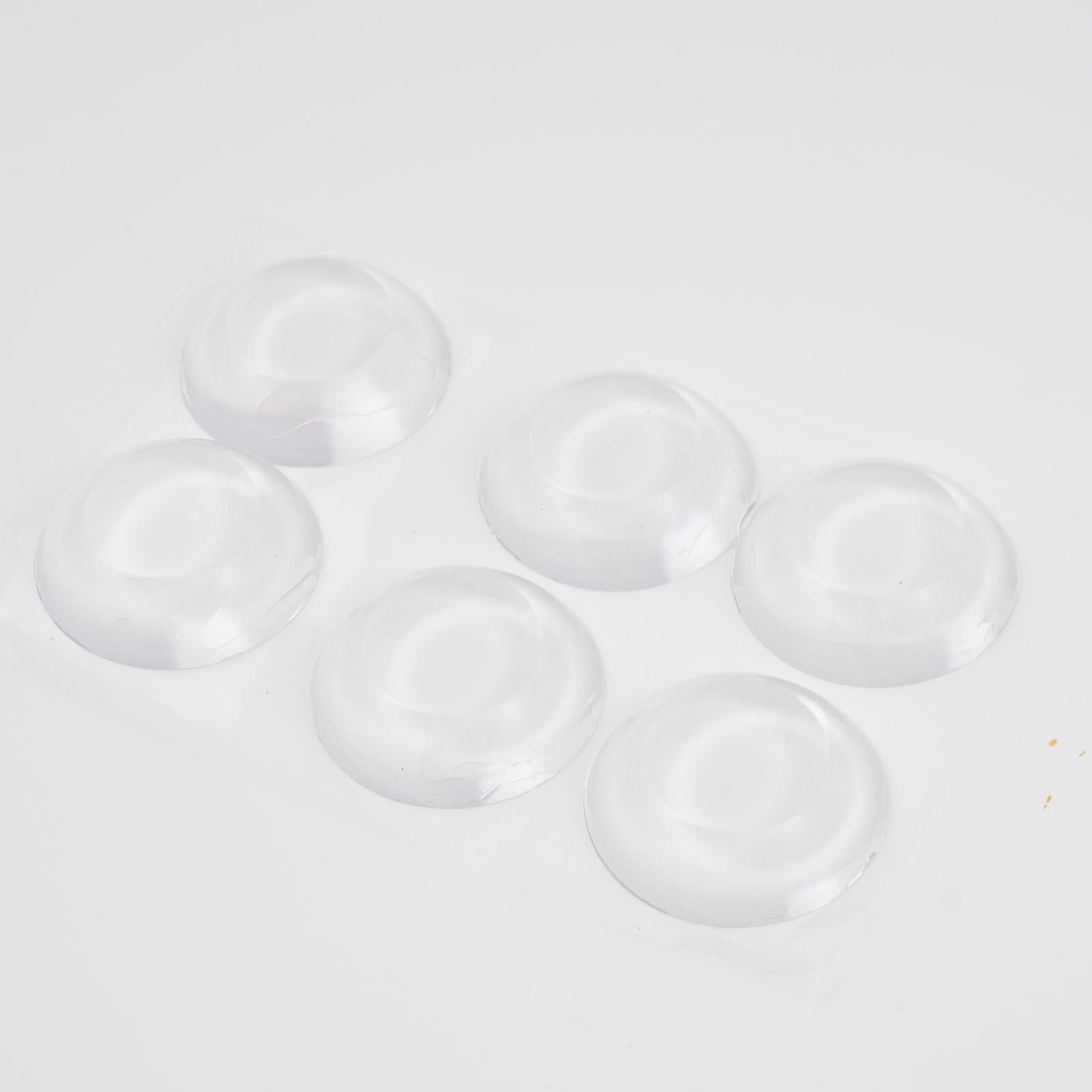 6Pcs Deur Terug Handvat Bumper Ronde Deurstopper Bumper Muur Protector Guard Stopper Zelfklevende Rubber Deurklink Decor