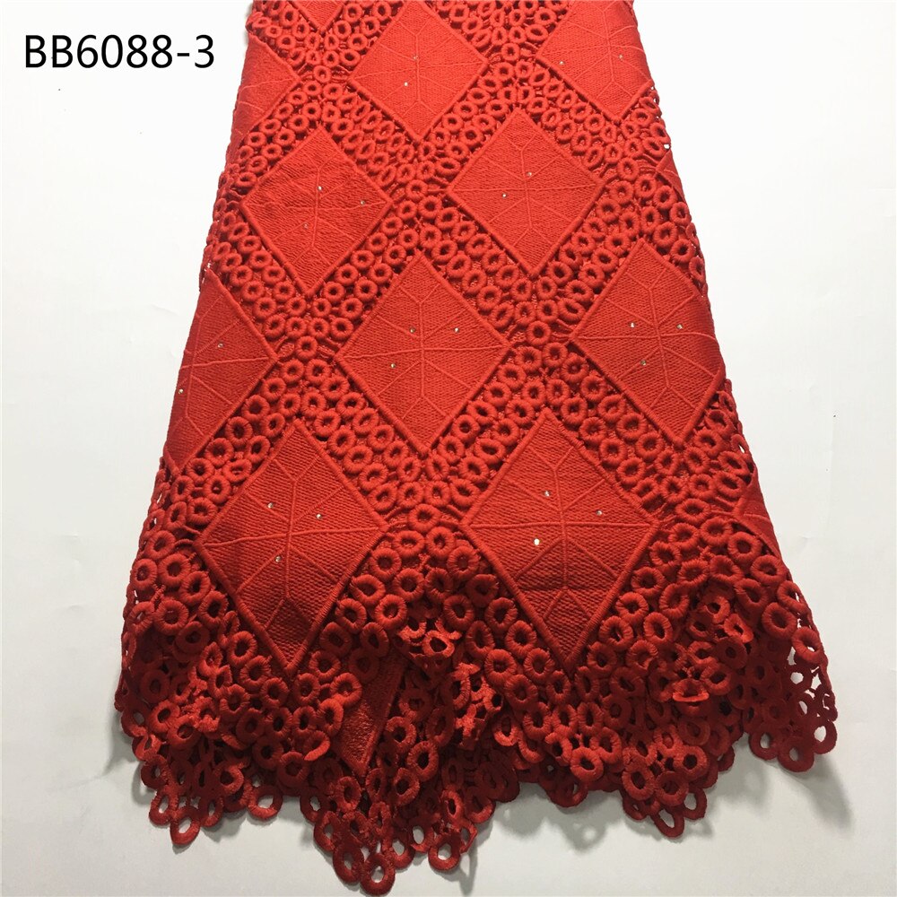 Dentelle africaine de cordon de couleur dorée, tissu de pour mariage nigérian, 5 yards