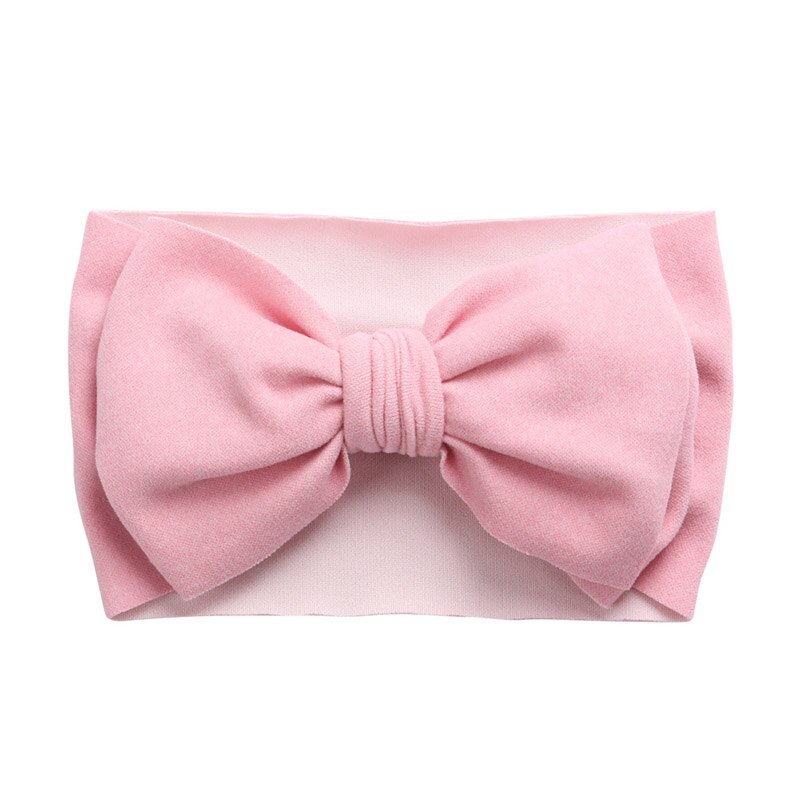Spring Soft Baby Hat Big Bowknot Baby Girls Hat Turban Solid Color Infant Toddler Kids Hat Children Cap Beanies: style 3 03 headband