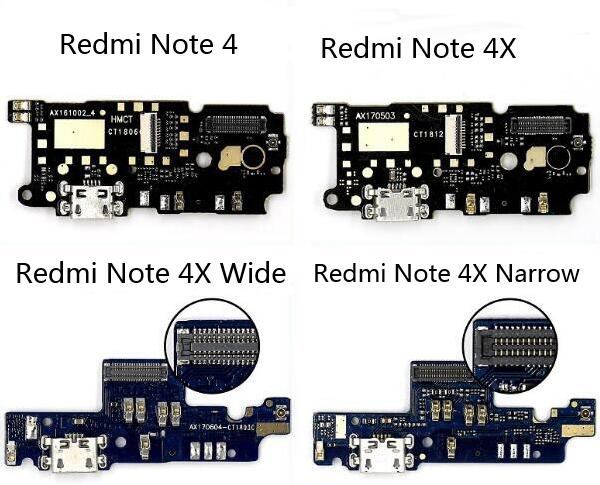per Xiaomi Redmi Nota 4 4X pro Caricatore USB di Ricarica Porta Cavo Della Flessione Del Nastro micro USB molo connettore cavo di Riparazione di Ricambio parti