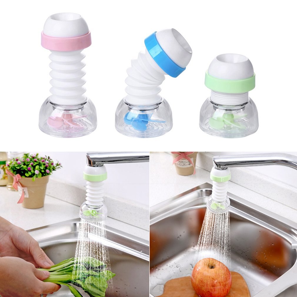 360 Verstelbare Flexibele Keukenkraan Extender Kraan Waterbesparende Splash-Proof Plug Douche Water Filter Sprinkler Tool 6x4.5cm
