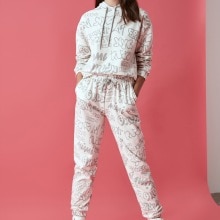 Trendyol Printed Basic Knitting Tracksuit Set TWOAW21EM0025: XS