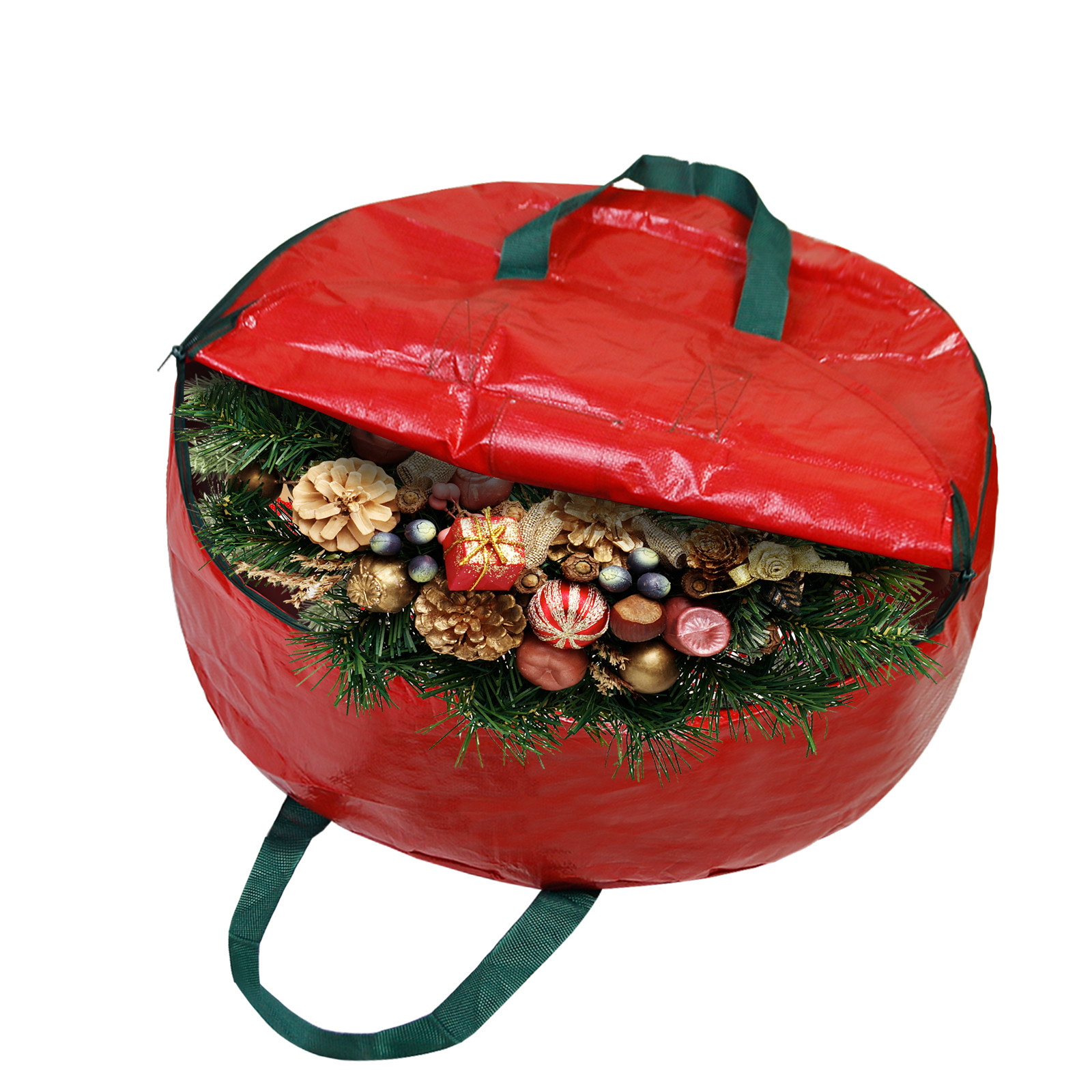 Christmas Wreath Portable Large-capacity Storage Bag Dust-proof Storage Bag Waterproof and Insect-proof Plastic Bag