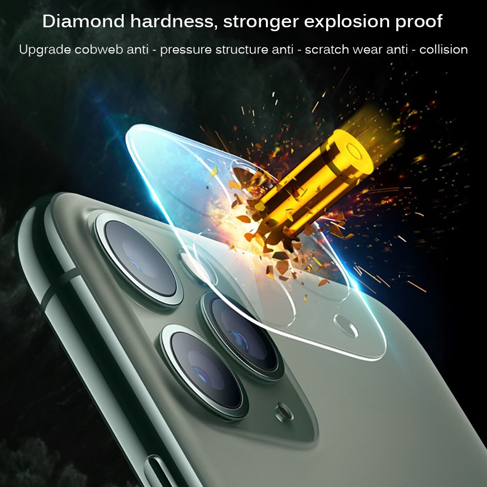 Cristal Protector de la cámara para el iPhone 12 12 Pro Max 12 Pro Protector de pantalla para el iPhone 12 Pro 3D lente de la Cámara película de vidrio templado