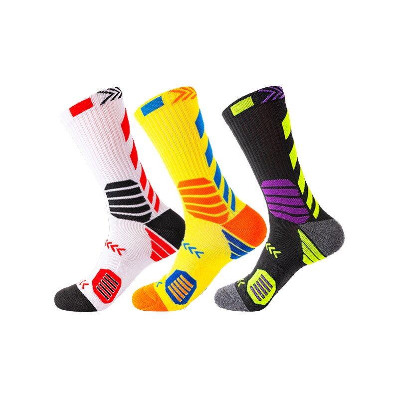 3 Pairs Mens and Women Athletic Basketball Socks Outdoor Running Cycling Sports Socks Compression Socks: AD038