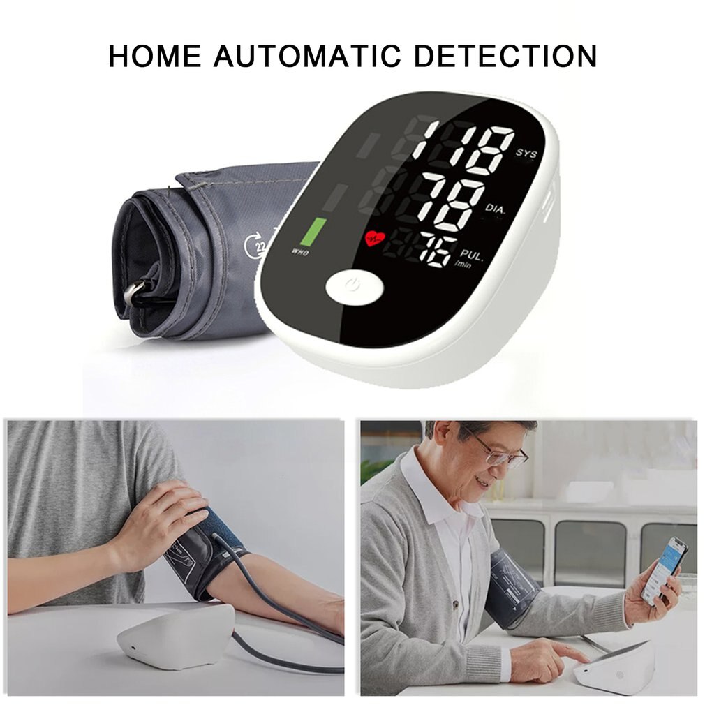 Electronic Home Automatic Detection Sphygmomanometer Digital Measuring Monitor Meter English Voice Broadcast