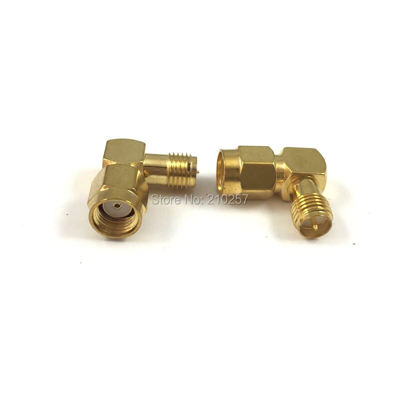 1Pcs R 90 Graden Rp Sma Male Jack Naar Rp Sma Vrouwelijke Plug Connector Haakse M/F ptfe