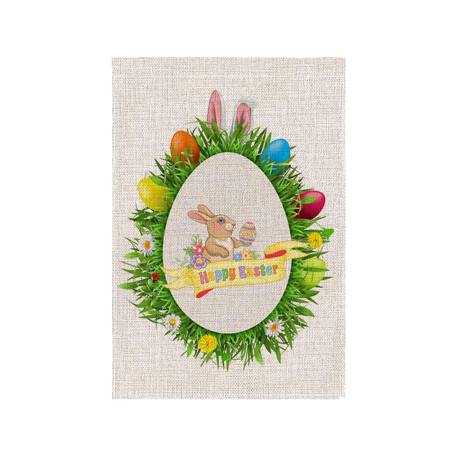 Banderole de pâques pour décoration de jardin, accessoire de décoration pour les fêtes de pâques, pour la maison, en plein air, # K: E