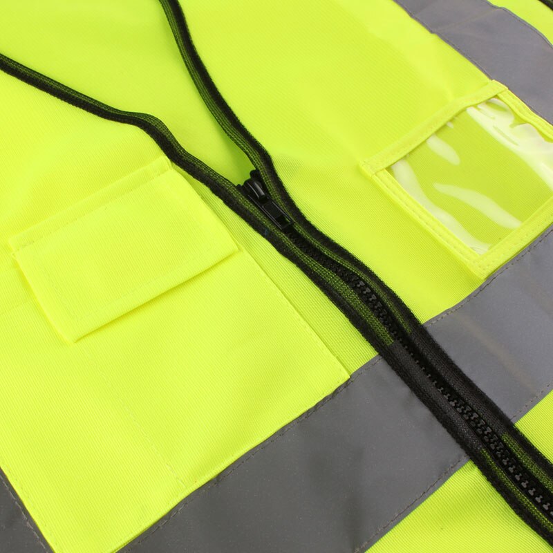CK TECH High Visibility Reflective Safety Vest With Reflective Strips Construction Work Vest Traffic Police Miners Workwear