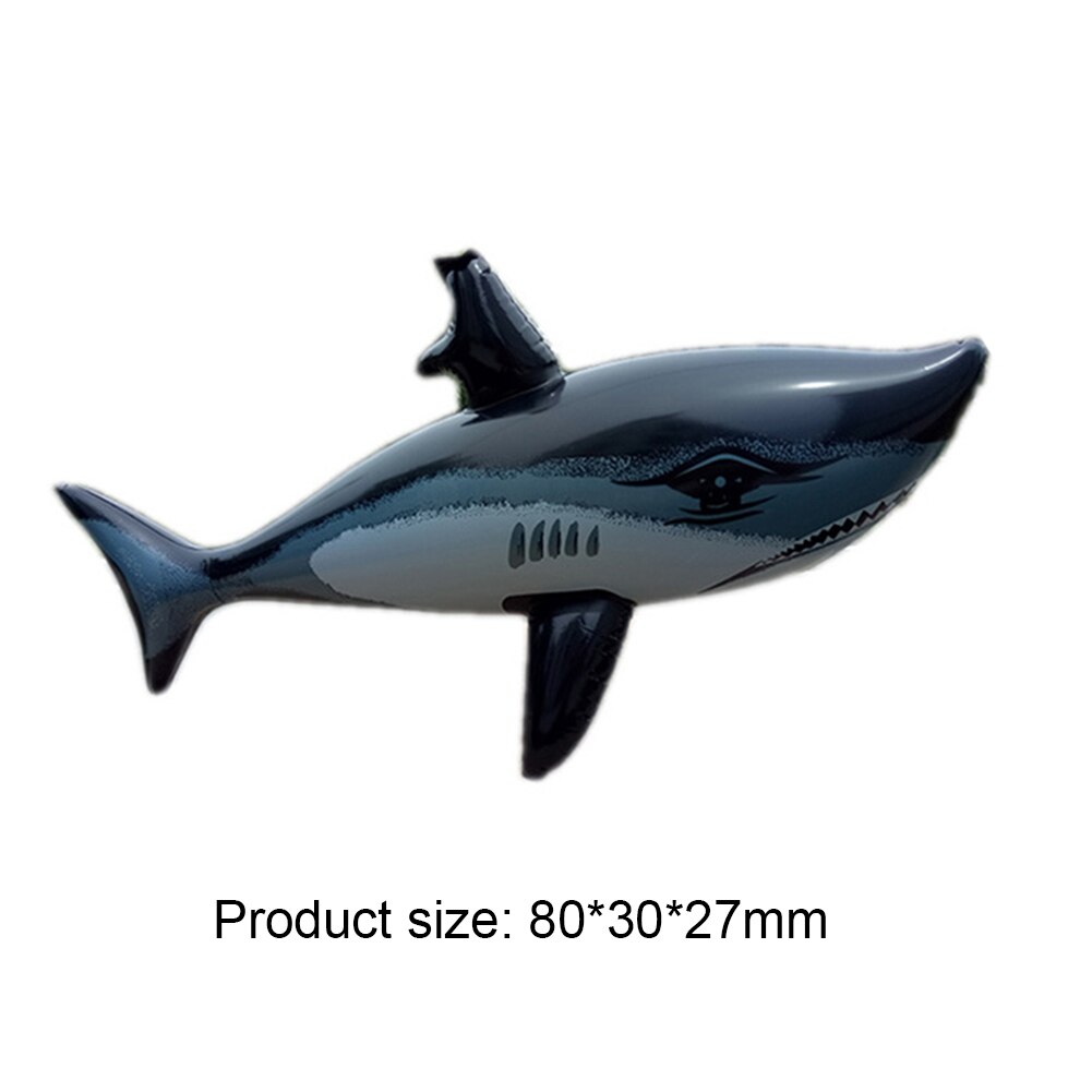 PVC Inflatable Shark Swimming Pool Safety Float Water Toy Simulation Inflatable Animal for Kids Children Pool Toys: Default Title