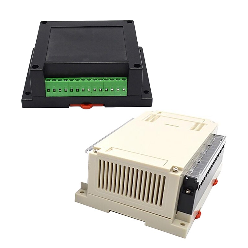 Carcasa electrónica Din, carcasa de plástico Abs para proyectos, caja de Control e instrumentos, carril Din, carcasa electrónica de plástico Abs, bricolaje