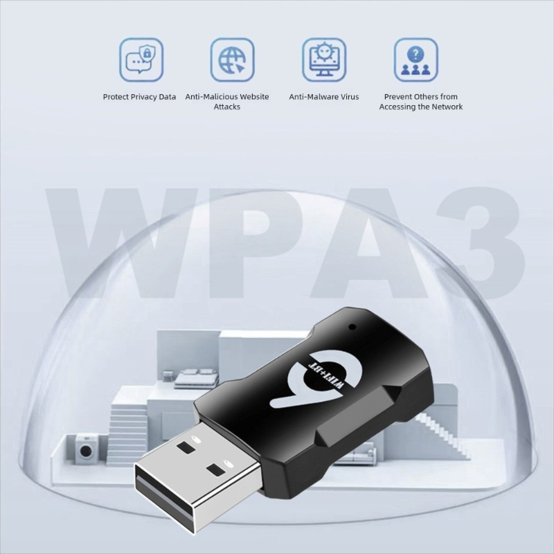 WiFi USB Adapter 900Mbps Bluetooth 5,3 Wireless Dual Band 2,4G/5GHz Wi-Fi USB Dongle Wlan Empfänger für PC/Laptop Treiber kostenlos