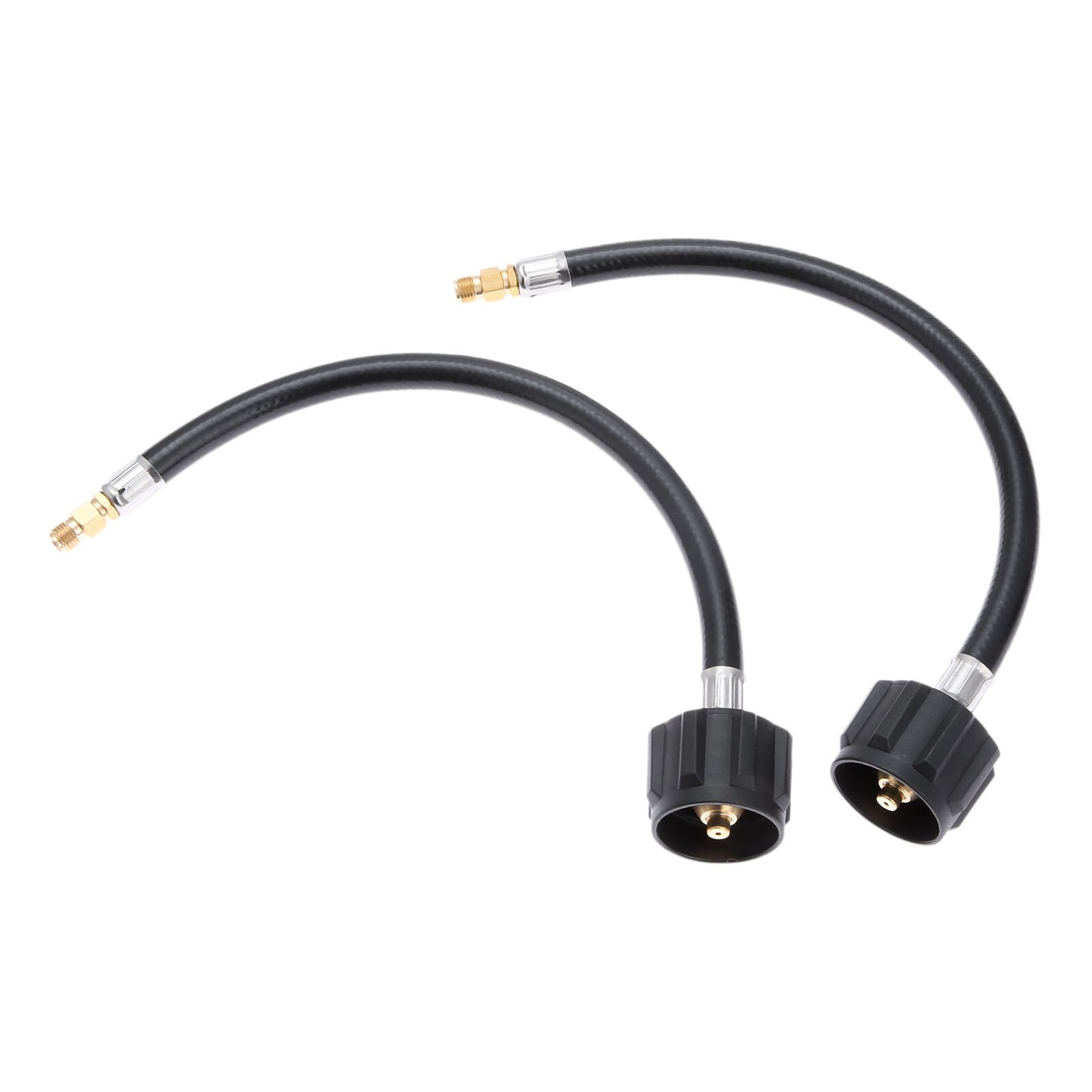 2pcs 12inch RV Pigtail Propane Hose Connector Acme X 1/4inch Male NPT- 1feet For BBQ, RV And Camping Needs
