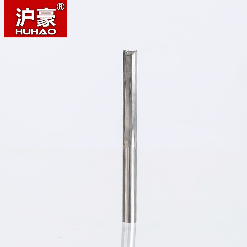 Huhao 1pc 4mm kaksi uraa suorat jyrsinterät puulle mdf cnc suora kaiverrus leikkurit kovametalli varsijyrsin leikkaus jyrsin työkalut