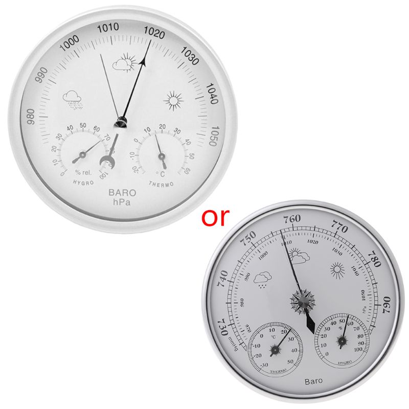 Hygrometer High Accuracy Pressure Gauge Air Weather Instrument Barometer 203C
