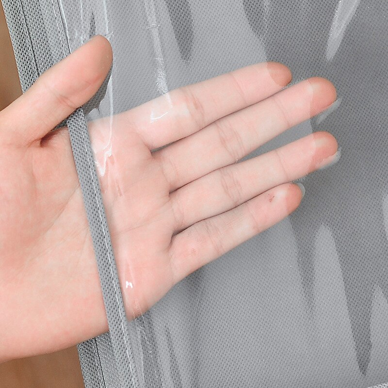 Pliable 6 poches Double face Transparent sac à main suspendu sac de rangement sac divers rangé organisateur garde-robe placard cintre