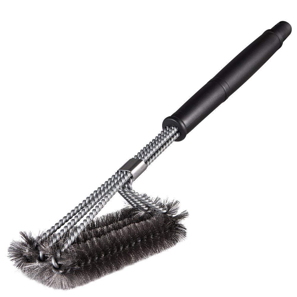 Barbecue brush, 3 in 1 barbecue grill brush cleaning brush with stainless steel wire, very suitable for barbecue, gas grill elec: Default Title