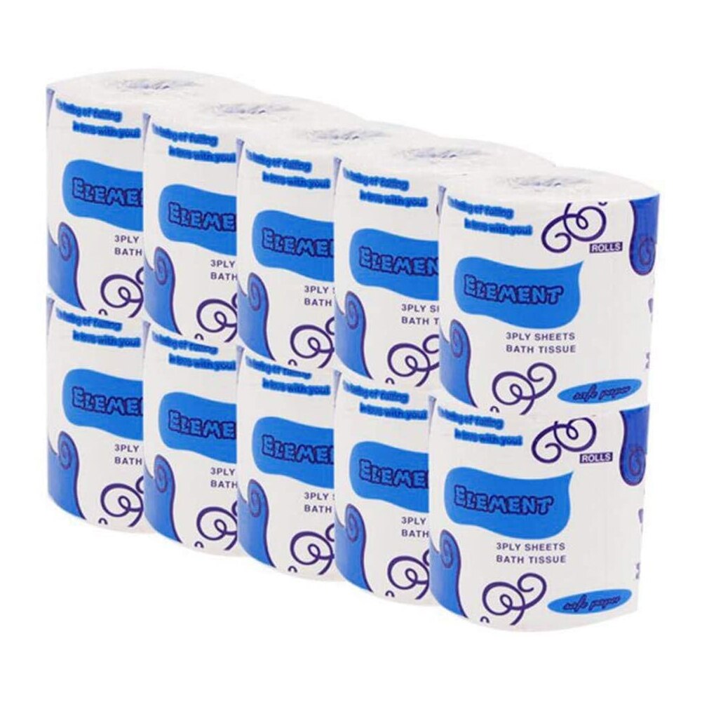 10 Rolls Ultra Strong Toilet Paper Bulk Bath Tissu... ??? Grandado