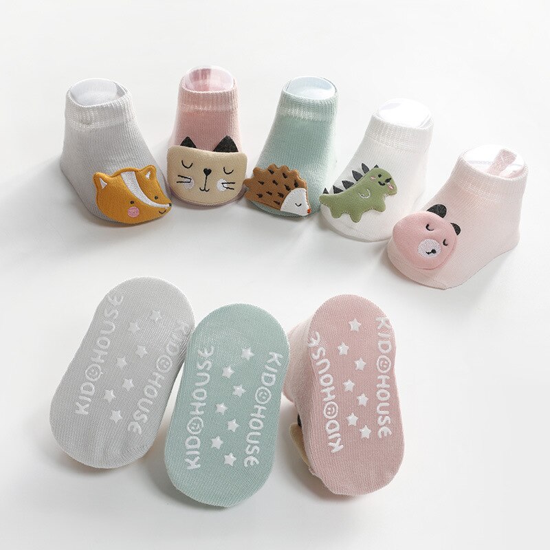 Schattige Pop Sok Voor Baby Jongen Meisje Katoen Antislip Cartoon Doseren Sokken Baby Meisje Kleding Accessoires Voeten Protector allseason