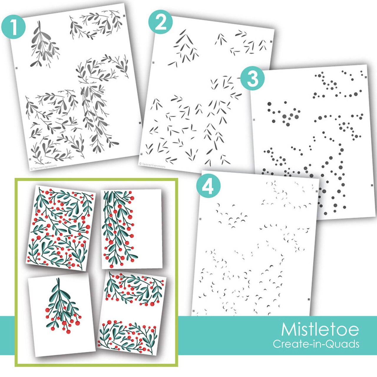 Mistletoe Layered Template Metal Cutting Template Diary Diy Scrapbook Easter Craft Carving Production