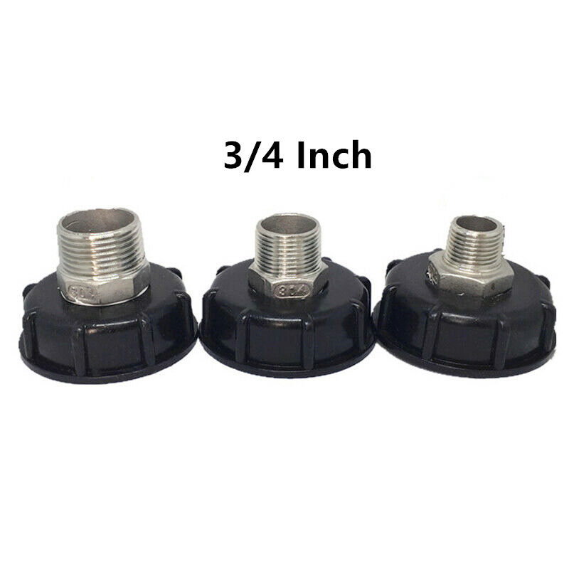 60mm Gewinde IBC Wassertank Adapter Garten Armaturen Ersatz 1/2 "3/4" 1 "Kunststoff Für IBC Container Abfluss Stecker S60x6: A- 3 4 Zoll