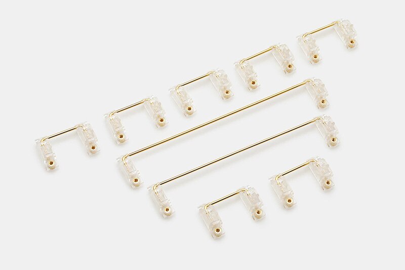Everglide PCB Mounted Stabilizers (Crystal V2): White / 100 Percent