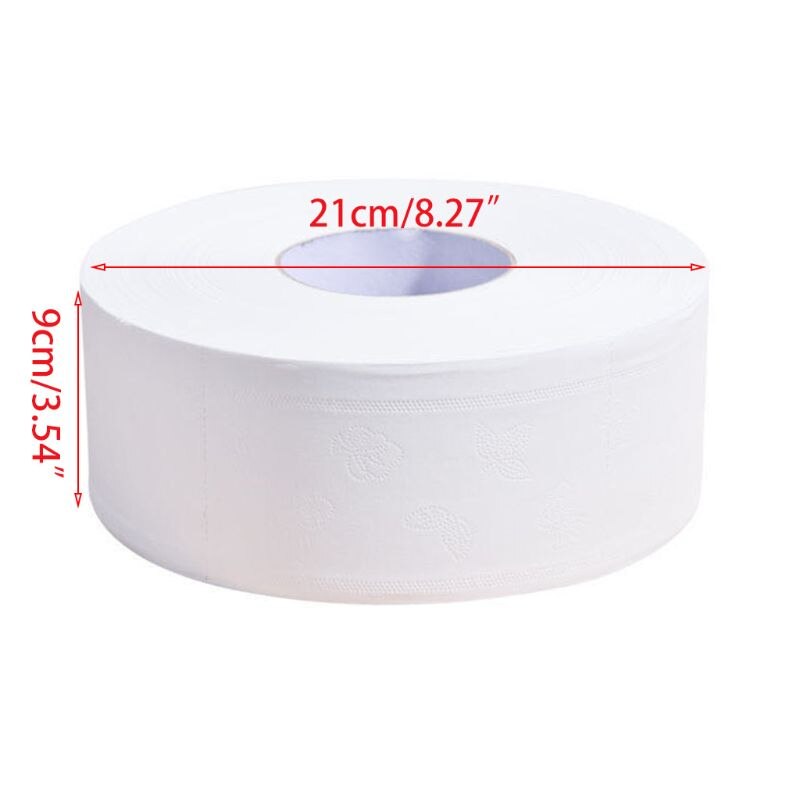 Jumbo Toilet Rolls Paper 4 Ply Bath Tissues Embossed Thickened Large Hand Towe
