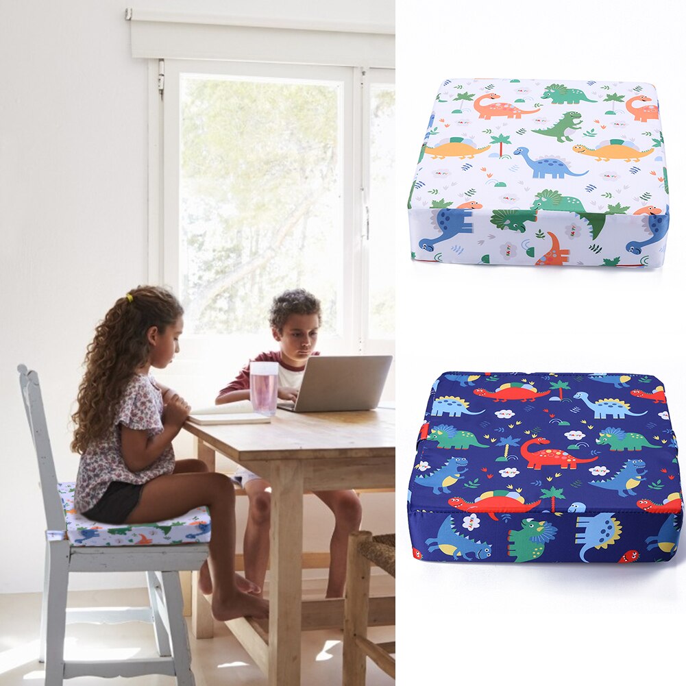 Asiento elevador portátil ajustable para niños, silla gruesa para comedor, aumento de cojín, lavable