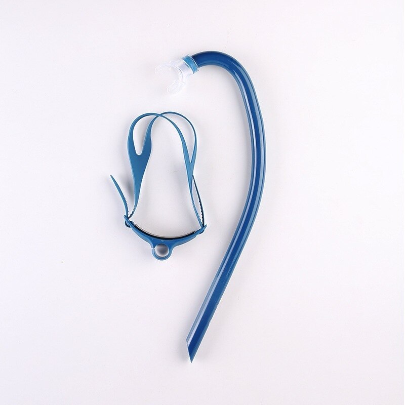 Unisex vuxna barn simmar snorkel torr luft scuba simning andningsrör för att lära sig simträning: Marinblå