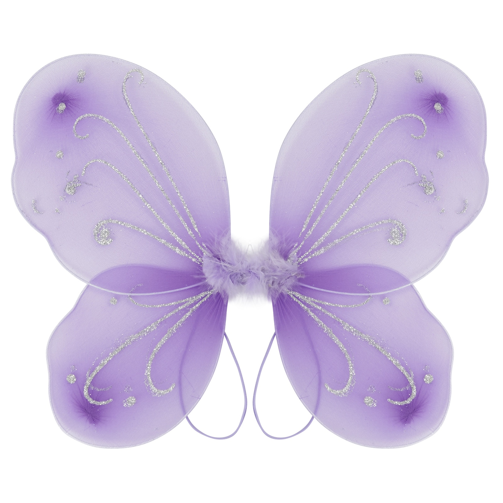 Butterfly Fairy Wings Dress Up Wing Birthday Party Favor Accessory Girls Glitter Butterfly Costume Halloween Costume Photography: Purple