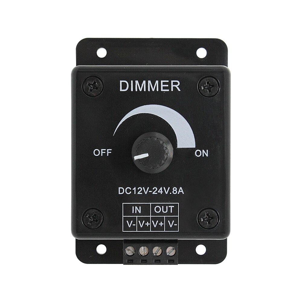 1 st led dimmer switch 8a dc 12v 24v justerbar ljusstyrka pwm dimkontroll för led strip ljus band