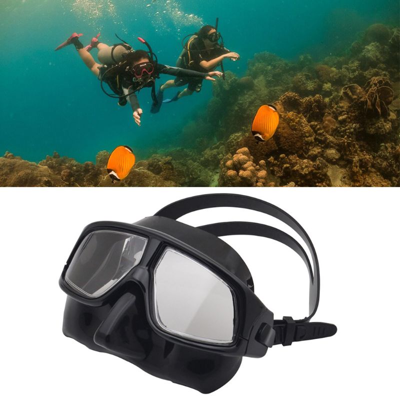 Adult Scuba Diving Mask Silicone Freediving Goggles Underwater Salvage Mask XXUF