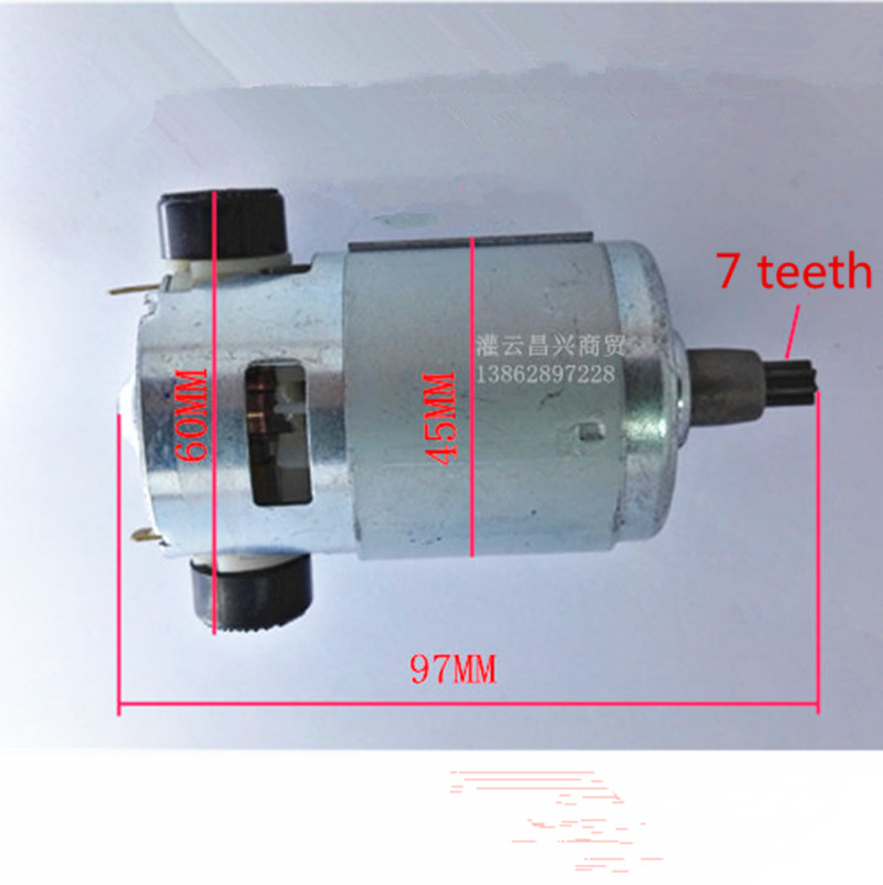 7 Teeth RS-775 Large torque High-power motor 775 DC16V 20V 21.6 24V 25V For Impact Wrench Power Tools Electrical Drill
