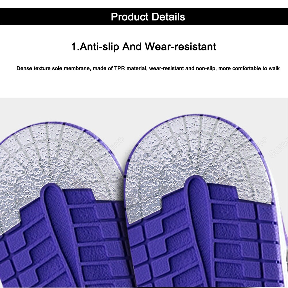Sunvo-Protector de suela de talón para zapatillas, pegatinas de suelas resistentes al desgaste, autoadhesivas, suela de goma, almohadillas antideslizantes para el cuidado de los zapatos