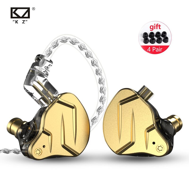 Kz zsn pro  x 1ba+1dd hybride technologie hifi bas oordopjes metalen in-ear monitor oordopjes sport ruisonderdrukkende headset