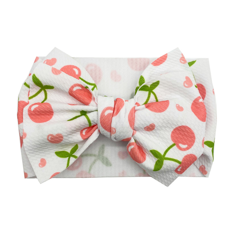 Lenço de cabeça estampado para crianças, europa e américa, acessórios para cabelo, arco grande, macio, elástico, acessórios para bebês: 22