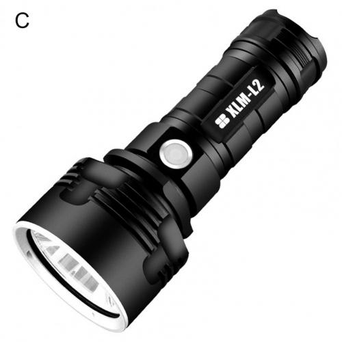 XLM – lampe de poche LED Super lumineuse L2/P70, forte mise au point, longue portée, Rechargeable, étanche, éclairage d&#39;extérieur: C