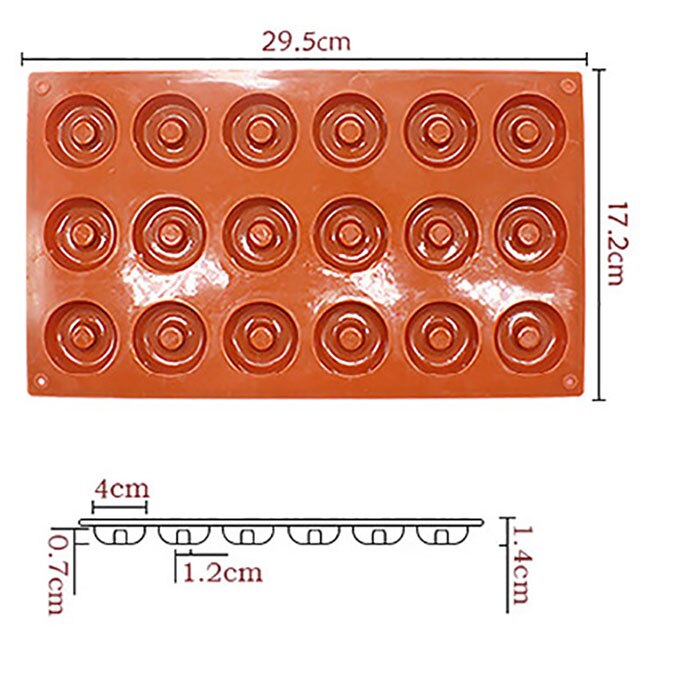 Cokytoop wafle silikonowe formy okrągłe prostokątne gofry narzędzia kuchenne pączek formy robić pieczenia pączek akcesoria dużo gniazda: Donut
