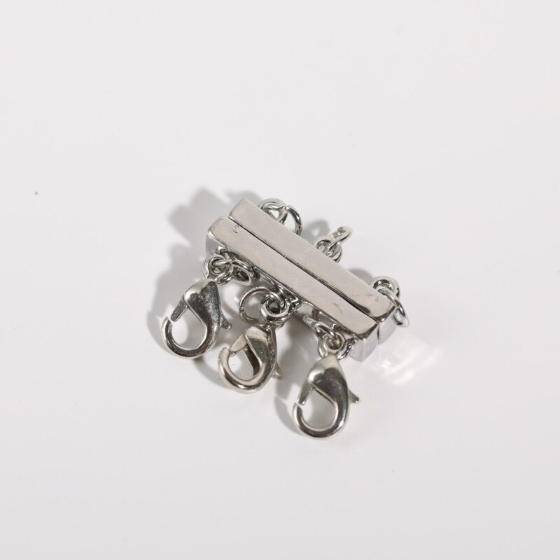 Stainless Steel Lobster Clasps Claw Magnetic Bracelet Clasps Necklace Jewelry Making Findings DIY Accessories: 1pcs silver