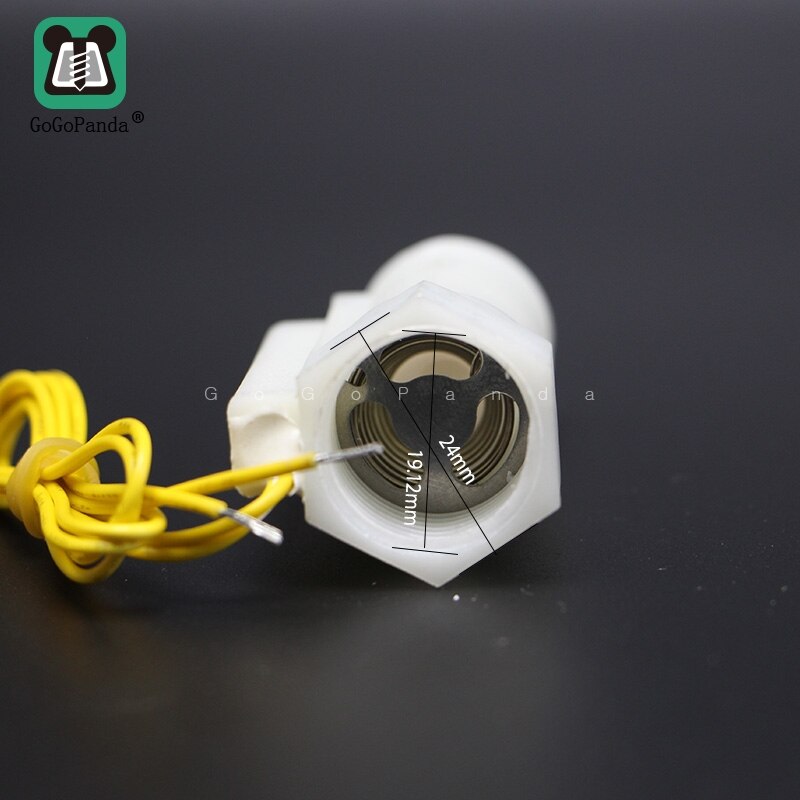 20mm 0.8" 110V 220V 4/5" Liquid Water Flow Sensor Switch Male Threaded Ports Plastic Shell ZFS-03P