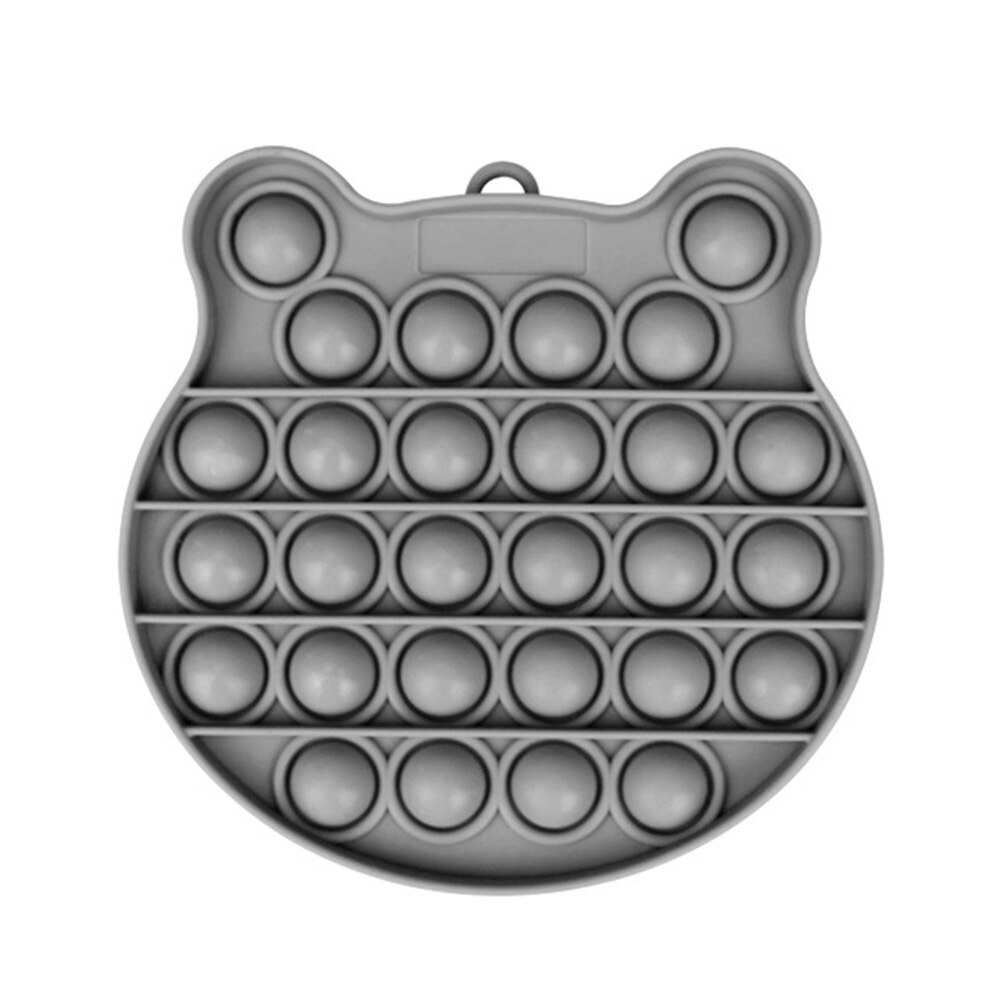 Children Fun Pressure Reduction Toy Autism Special Needs Push Pop Bubble Silicone Stress Reliever Sensory Fidget Toy: D