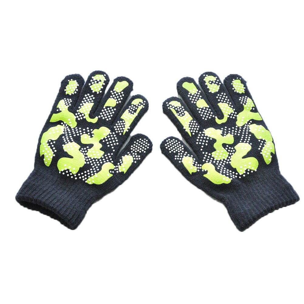 neueste Paar Jungen Magie Dehnbar Tarnung Handschuh Winter warm nicht-Unterhose Handschuhe Für freundlicher freundlicher draussen Pflege Liefert: Grau