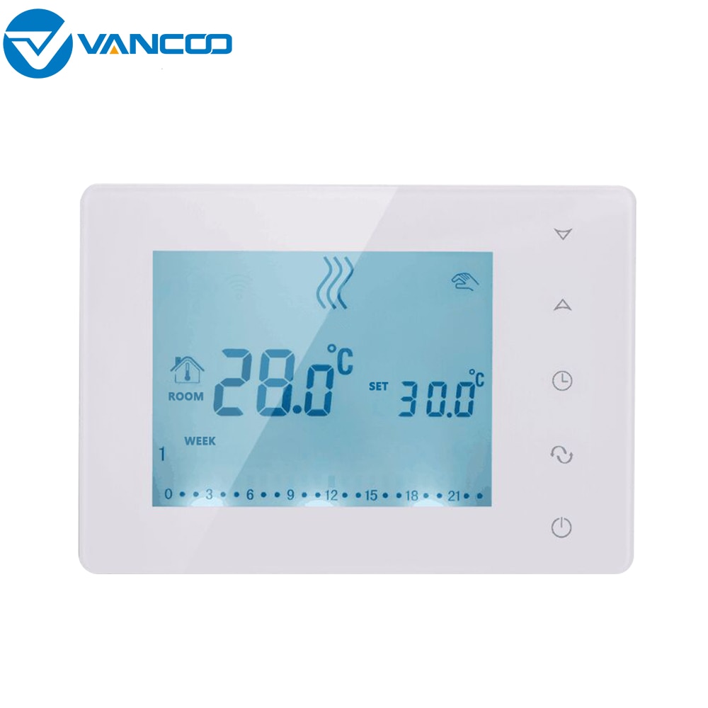 Wireless Thermostat Wireless Hub Controller 8 Sub-chamber Valve LCD Box Indicates 8 Channels Concentrator for Gas Boiler Heating