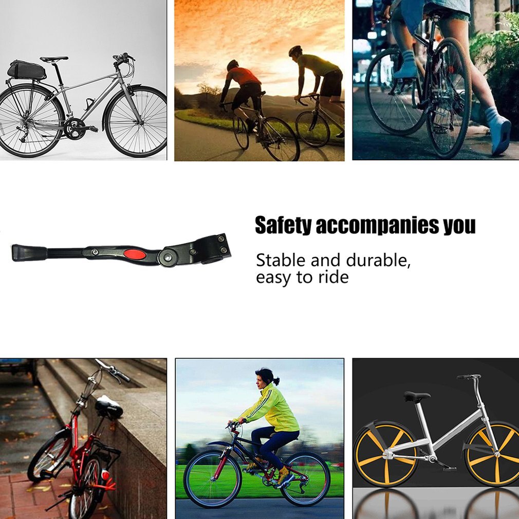In Lega di alluminio Posteriore Della Bicicletta Staffa Supporto per il Piede di Lunghezza Regolabile Breve Mountain Bike 26 Pollici Bicicletta Supporto Laterale