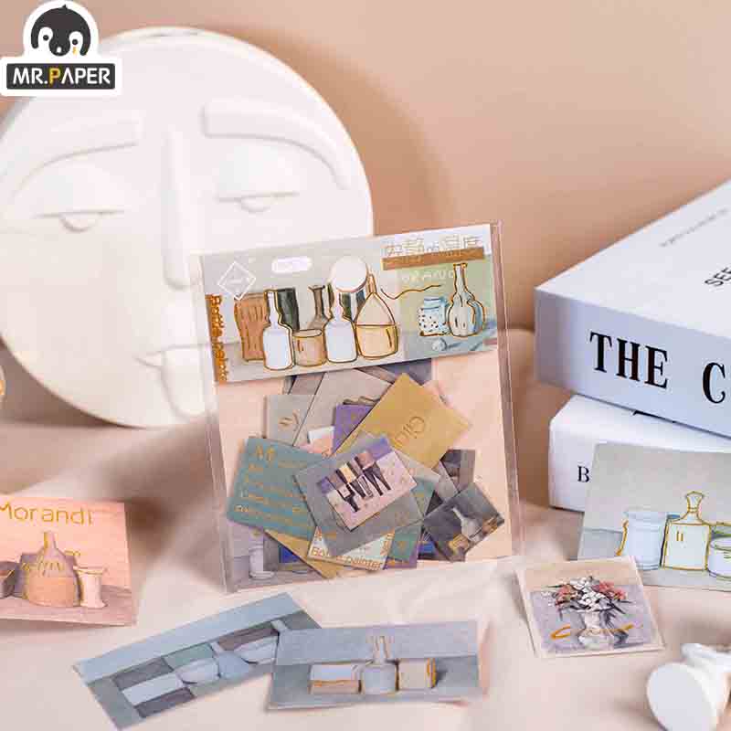 Mr.Paper 12 Designs Art Photo Series Sticker DIY Original Album Diary Decoration Collage Material Sticker