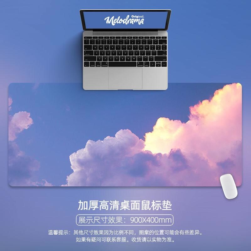 Laptop Mouse Mat Kawaii Mouse Pad Cute Mouse Padpad Large Writing Desk Mats Gaming Deskpad for Office Home Gamer 80x30 90x40